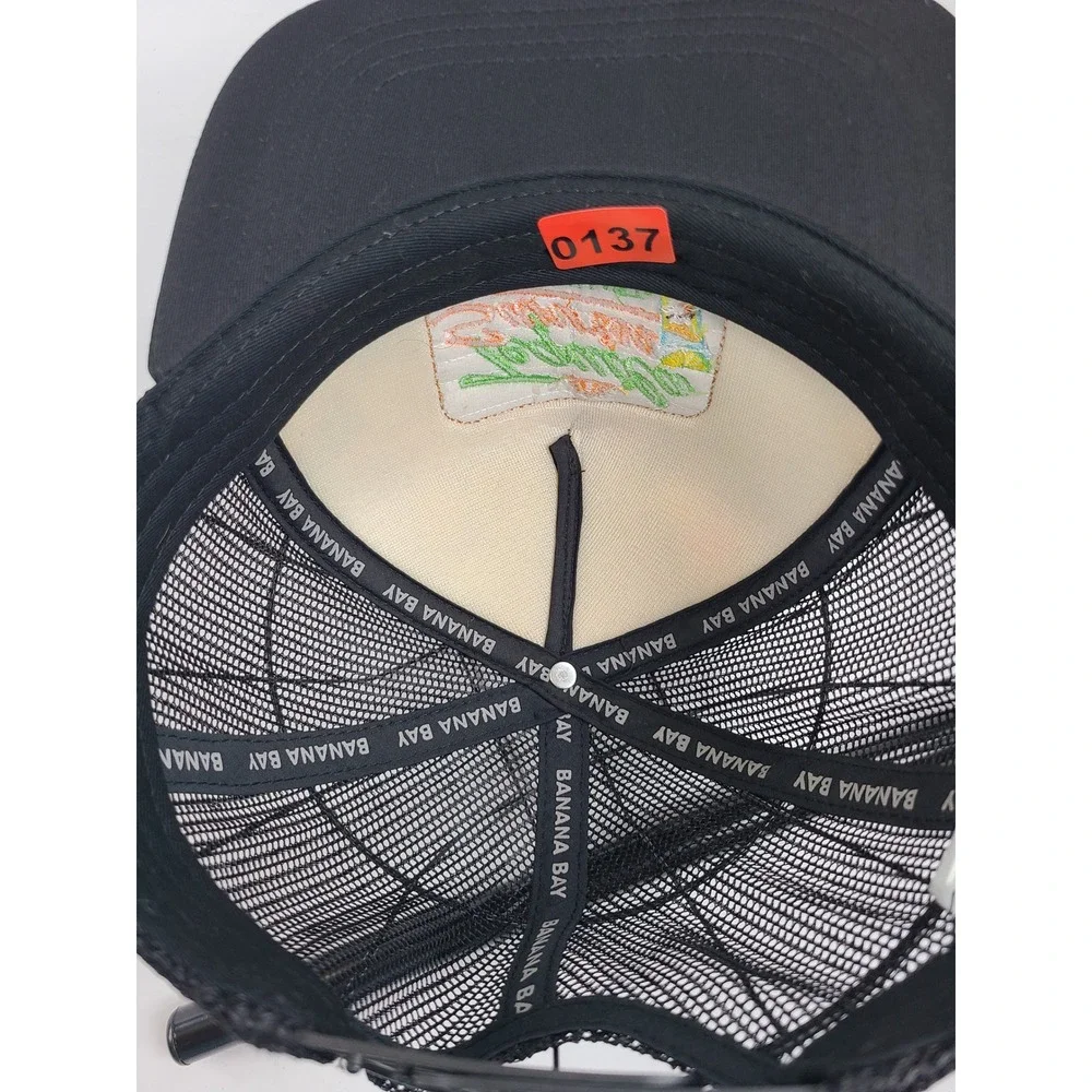 Banana Bay Tequila Sunrise Vallarta‎ Trucker Hat Mens OS Black Multi Snapback